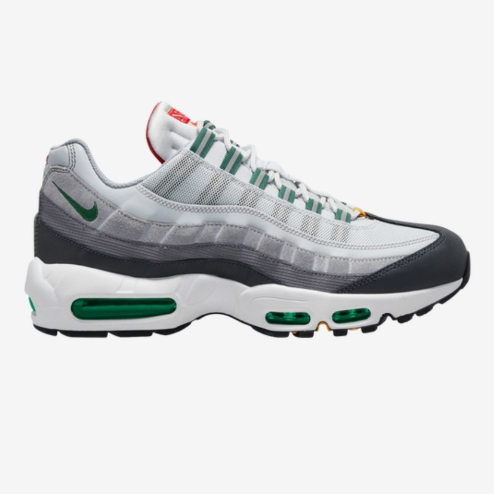 Nike Air Max 95 Size 10 - Pure Platinum - Gorge Green